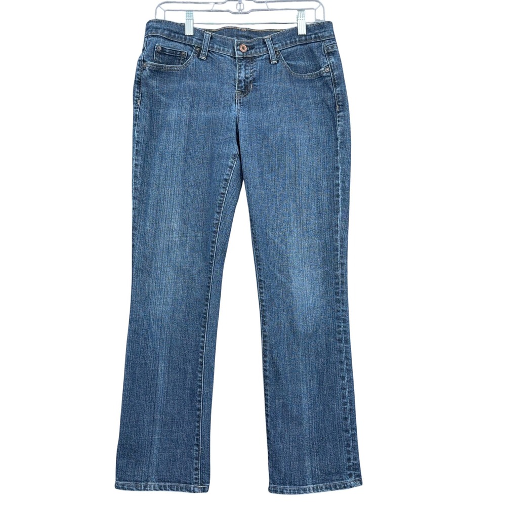 Gap Straight Leg Women‎ 10R Cotton Elastane Blue Jeans